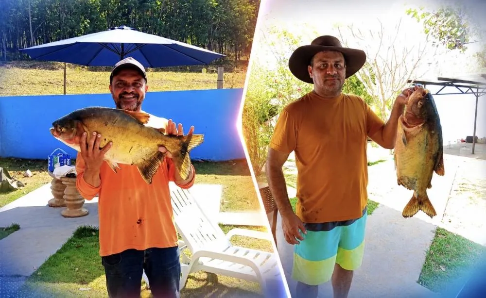 Dupla de pescadores de Paraíso das Águas fisga pacu de quase 8 kg no Rio Sucuriú