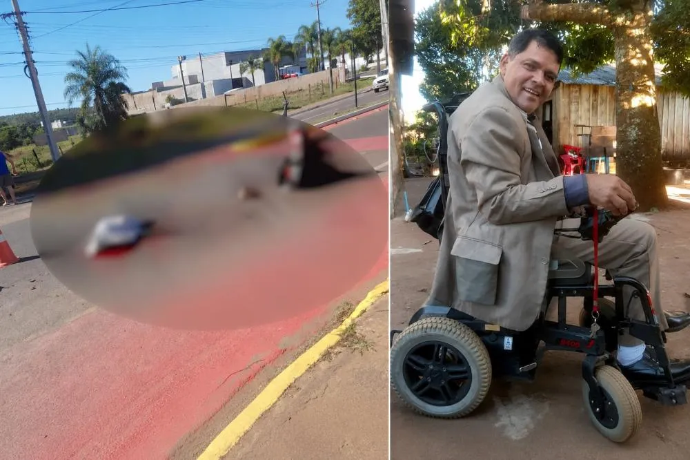 Cadeirante morre após atropelamento próximo à ponte sobre o Rio Sucuriú, em Costa Rica