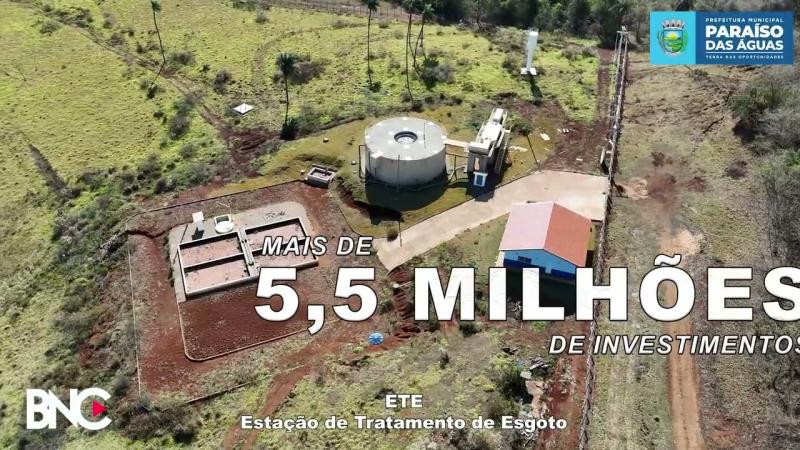 Obras e investimentos em Paraíso das Águas que ultrapassam R$ 56 milhões